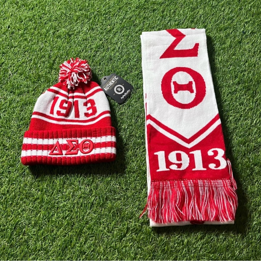 💥 Delta Sigma Theta Scarf and Beanie